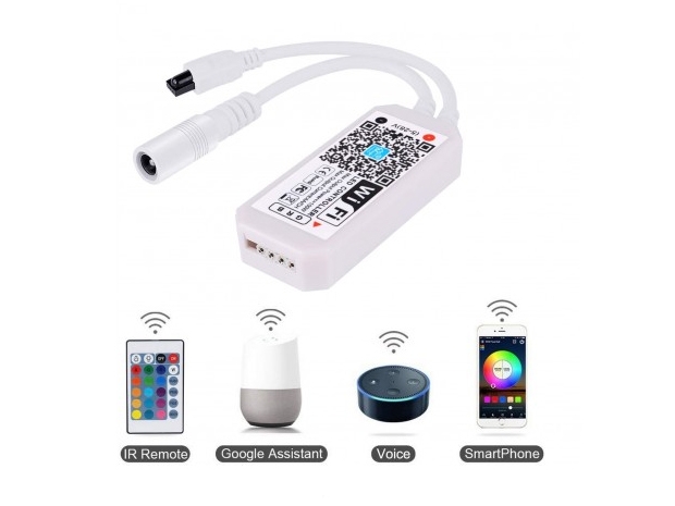 CONTROLADORA LUCES LED + CONTROL REMOTO (9001A)